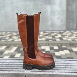 Lang Stvle THE FOLLOW BOOT Cognac skind str 36-41