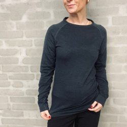 Uld bluse - merino uld str S-XL