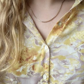 Skjorte I Viskose Lysgul str S-XXL