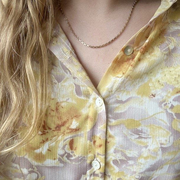 Skjorte I Viskose Lysgul str S-XXL