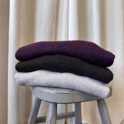 Lang�rmet uld sweater Anna str 34-40 uldmiks