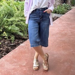 Bermuda long bomuld str. S-XL