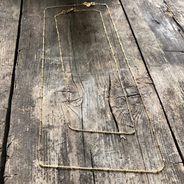 Halskde - Kugle Forgyldt slv