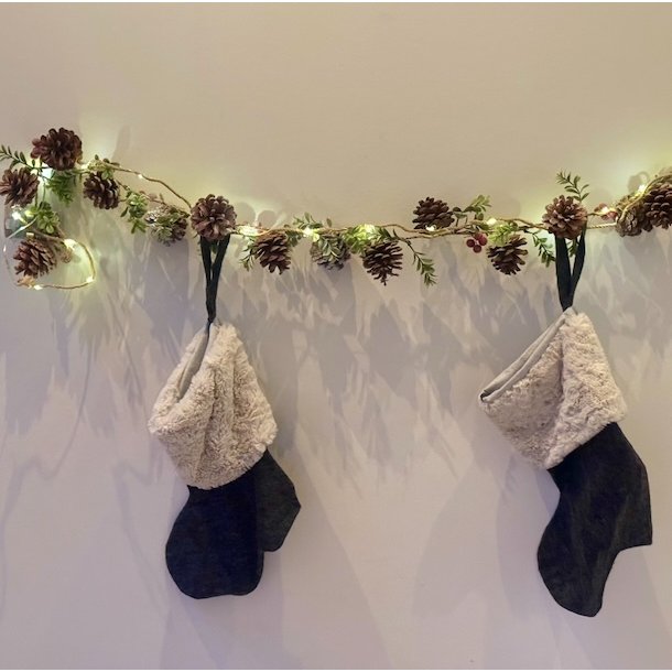 Garland, H6xW169xD5cm Wood, Nature