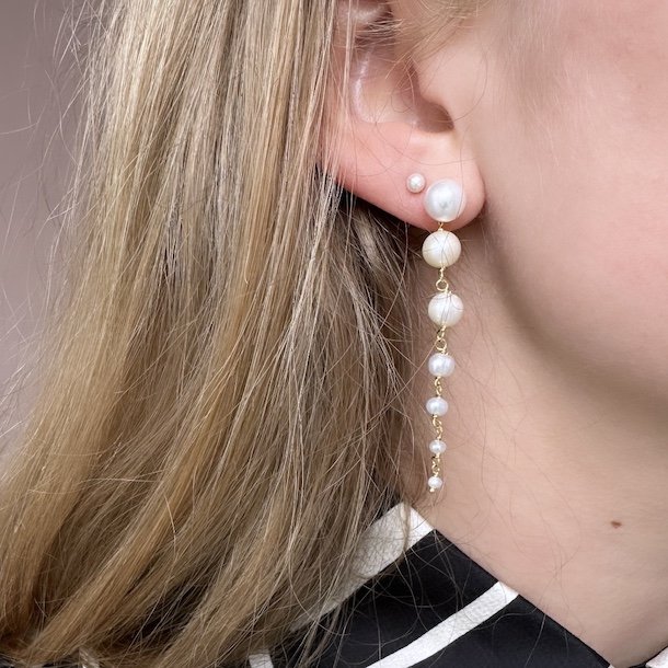 reringe GHITA LONG forgyldt slv