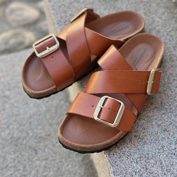 Sandal Lanka cognac - skind str 37 - 41