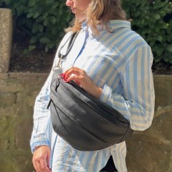 Large bltetaske COW - skind soft sort