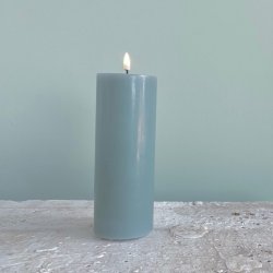 Stvet grn LED Bloklys Diameter 75x200mm