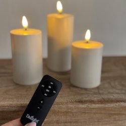 Udendrs LED bloklys i st af 3 m. fjernbetjening