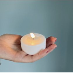 Store Hvide Fyrfadslys - st af 2