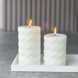 Square bloklys hvid 7,5 x 10 cm