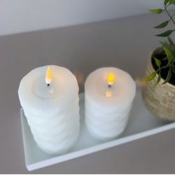 Square bloklys hvid 7,5 x 12,5 cm