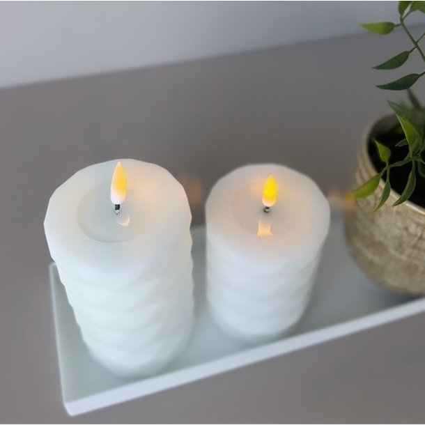 Square bloklys hvid 7,5 x 10 cm