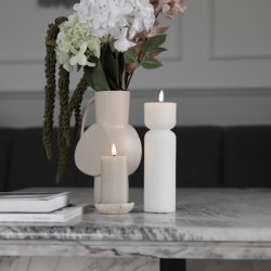 LED bloklys snoet H 10 x  5,5 cm