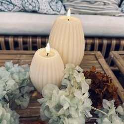 Rillelys LED 7,5 x 10 cm Hvid