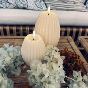 Rillelys LED 7,5 x 10 cm Hvid