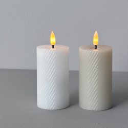 LED bloklys snoet H 10 x  5,5 cm