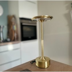 LED Bordlampe messing