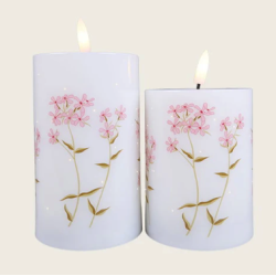 LED lys twinkle flower - s�t af 2 med fjernbetjening &amp; timer