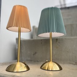 Bord lampe gylden H 30 cm