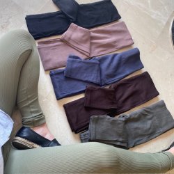 Rib leggings str. S-XL