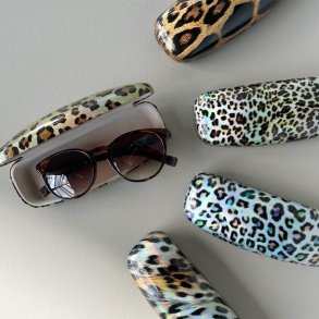 Brilleetui hardcase metallic leo