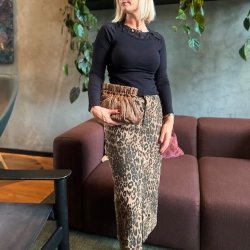 Nederdel Leo denim - str S-L