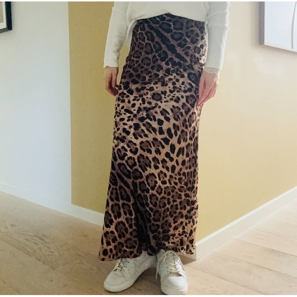 Satin nederdel LEO - str S-L