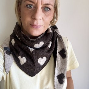 T�rkl�de Rose - Cashmere og viskose mix 