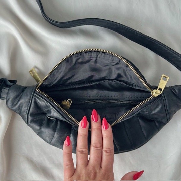  Taske nr 34 bltetaske skind