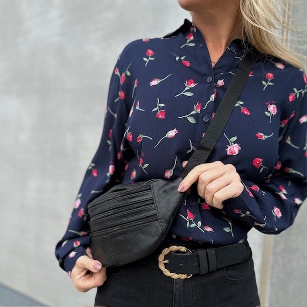 Bltetaske skind mange rum