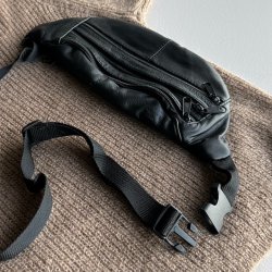 Bltetaske skind mange rum