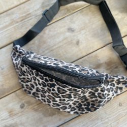 Lille Bltetaske Leopard Kanvas