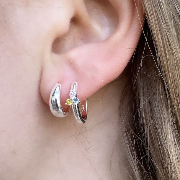 Hoops EMMA 12 mm sterling Slv