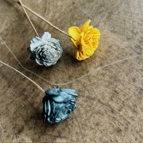 Blomst stilk 25cm three flower