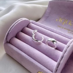 Hoops EMMA 12 mm sterling Slv