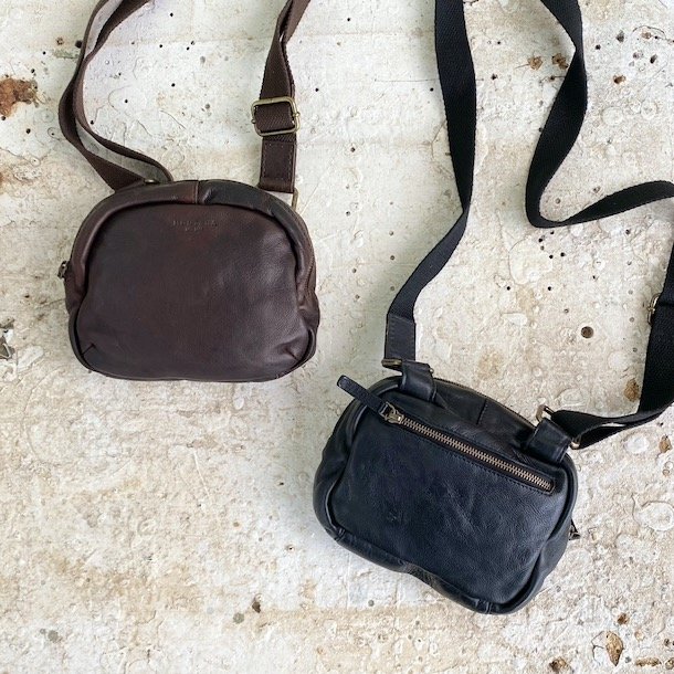 Optima crossbody bumbag washed skind