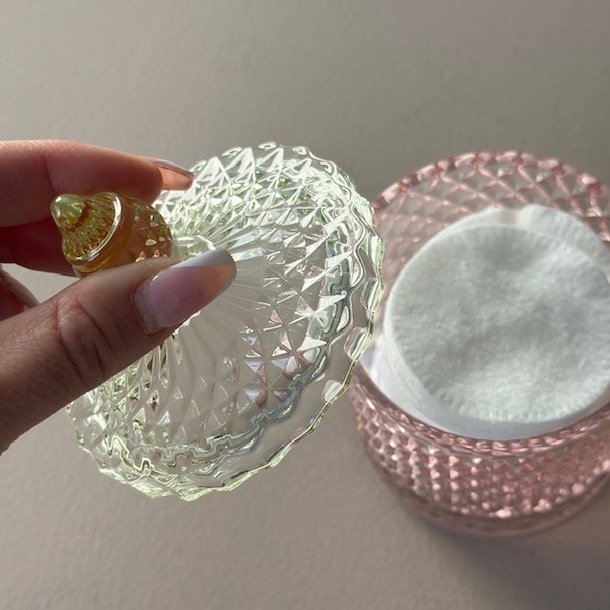  Krukke m/lg mnstret Glas 