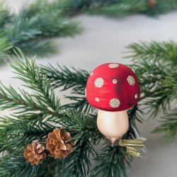 Svamp m/clips rd/hvid Glas