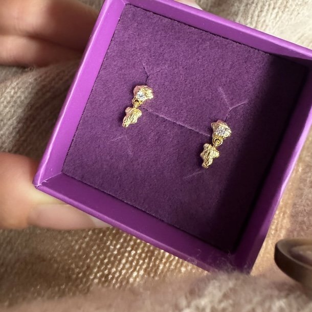 �restikker Enya elements forgyldt s�lv