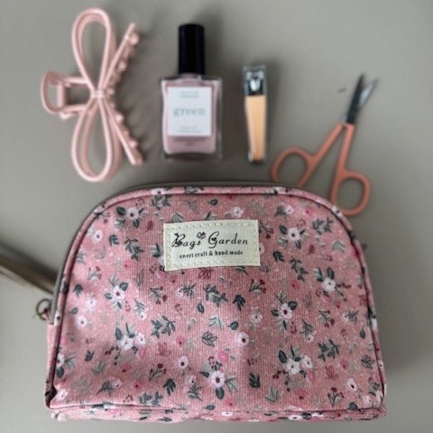 Kosmetiktaske flora lille