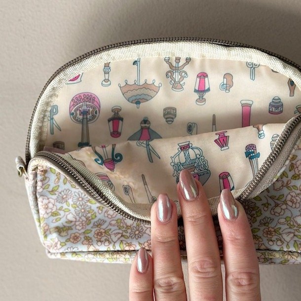 Kosmetiktaske flora lille