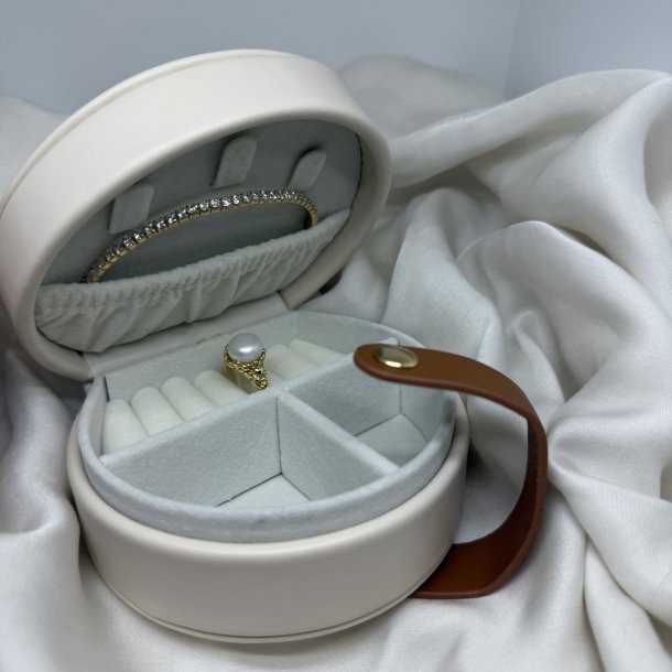 Smykkeskrin halvrund 