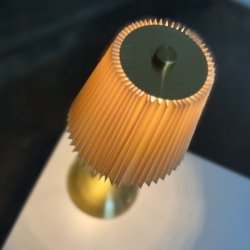 Bord lampe gylden H 30 cm