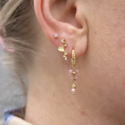 restik mini kaya pastel 2mm - forgyldt slv zirkonia