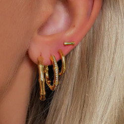 rering SHAN bamboo forgyldt slv