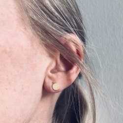 �restikker - M�nt 6mm Forgyldt s�lv