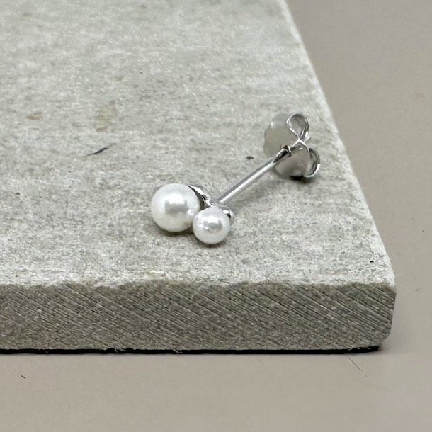 restik double pearl sterling slv