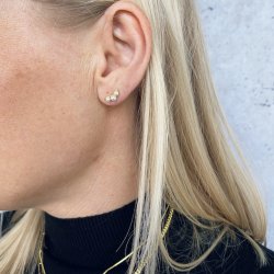 restikker PAGE tripple peral forgyldt sterling slv 