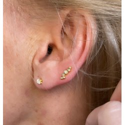 restikker Halley petite forgyldt slv